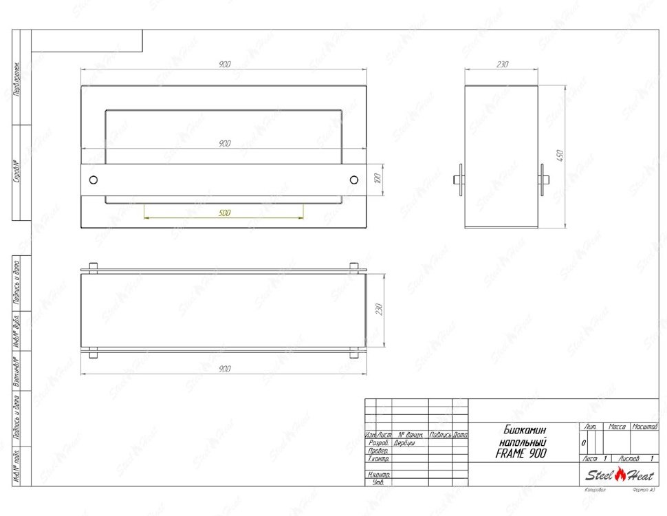 Биокамин SteelHeat FRAME ONE 900 белый Биокамин SteelHeat FRAME ONE 900 белый по цене 44 100 руб.