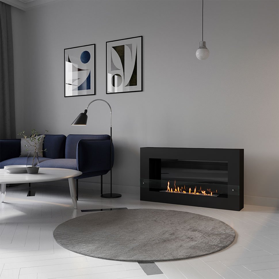 Биокамин SteelHeat WALL GRAND 1200 черный Биокамин SteelHeat WALL GRAND 1200 черный по цене 43 890 руб.