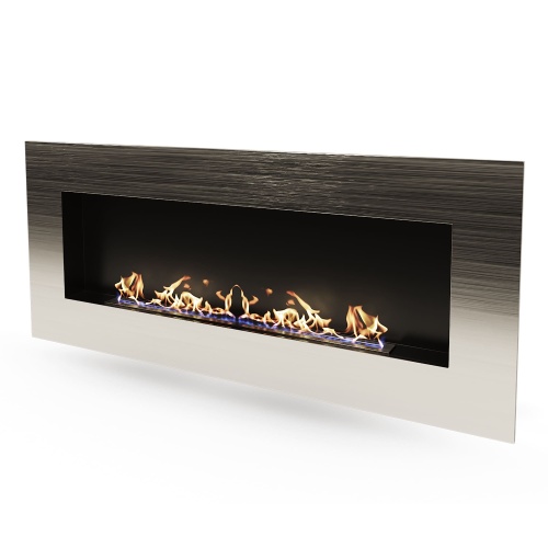 Биокамин "Русский огонь" Хай-тек 1300V встраиваемый с декоративным стеклом (стемалитом)