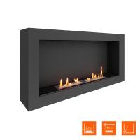 Биокамин SteelHeat WALL ONE 1100 LITE черный Биокамин SteelHeat WALL ONE 1100 LITE черный