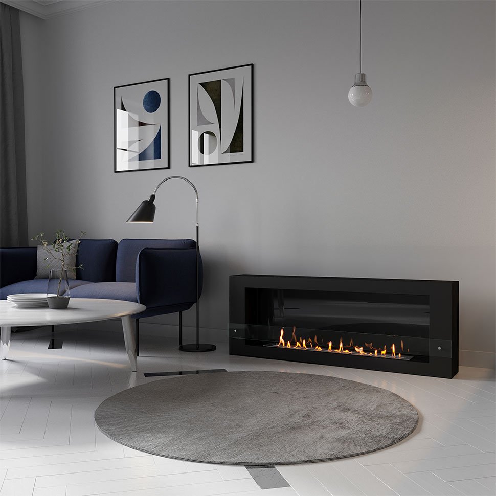 Биокамин SteelHeat WALL LONG 1500 черный, стемалит Биокамин SteelHeat WALL LONG 1500 черный, стемалит по цене 72 030 руб.