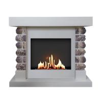 Биокамин в портале SteelHeat Krok, стекло Биокамин в портале SteelHeat Krok, стекло