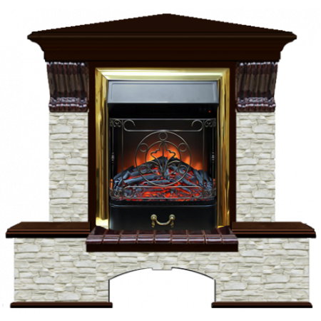 Бостон К Грот однотонный угловой (дуб)+Majestic Brass