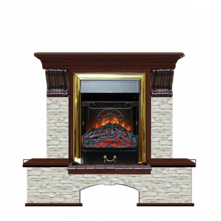 Бостон К Грот однотонный (красное дерево)+Majestic Brass