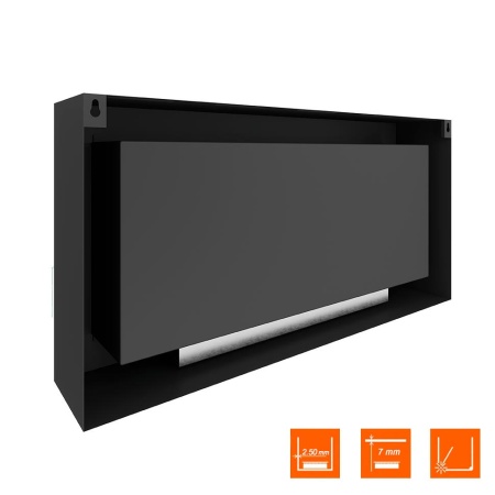 Биокамин SteelHeat WALL ONE 1100 черный по цене 41 370 руб.