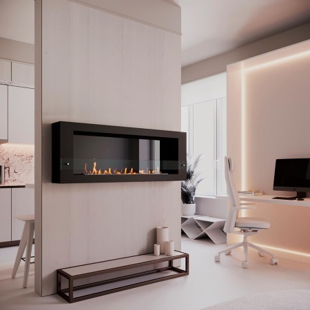 Биокамин SteelHeat WALL ONE 1200 LITE черный, стекло, стемалит Биокамин SteelHeat WALL ONE 1200 LITE черный, стекло, стемалит по цене 52 290 руб.