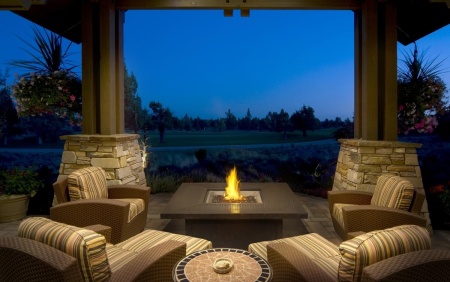 Стол-камин газовый NapoLEOn Victorian 127х82 см