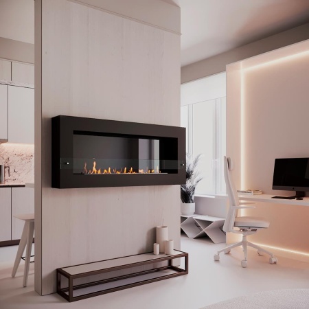 Биокамин SteelHeat WALL GRAND 1500 черный, стемалит Биокамин SteelHeat WALL GRAND 1500 черный, стемалит по цене 73 920 руб.